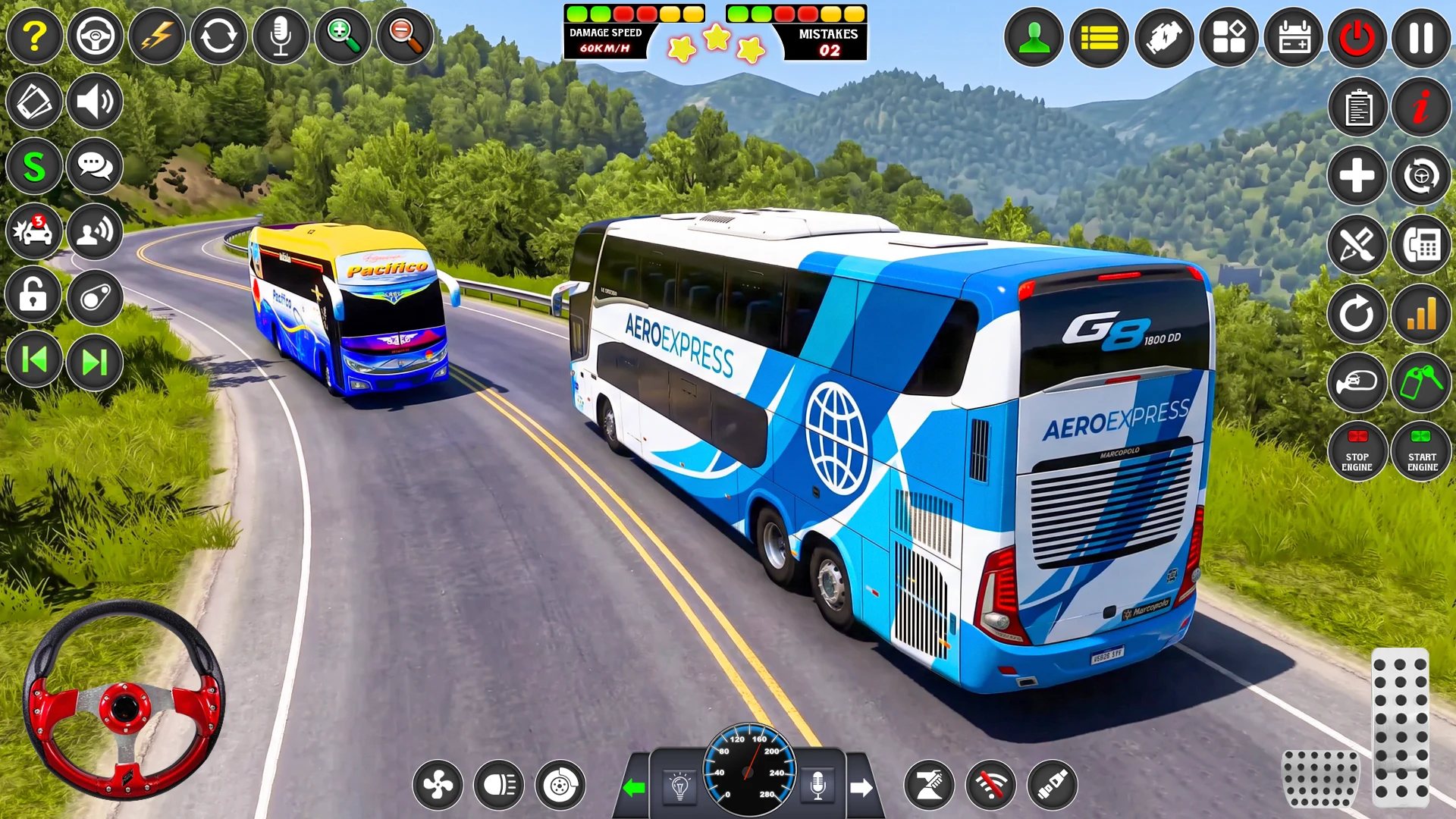 Bus Simulator 3D Euro Bus Game screenshot