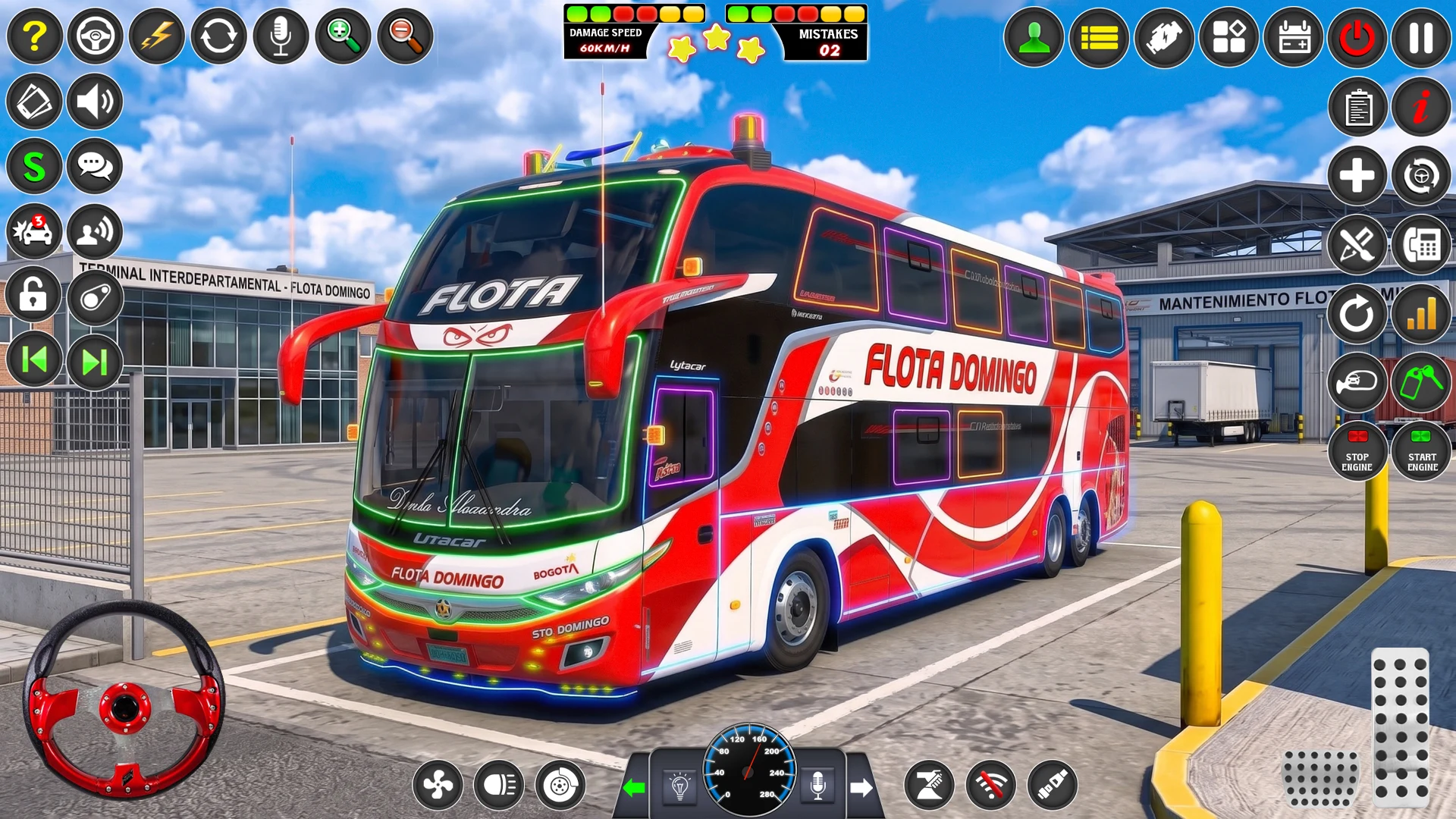 Bus Simulator 3D Euro Bus Game screenshot