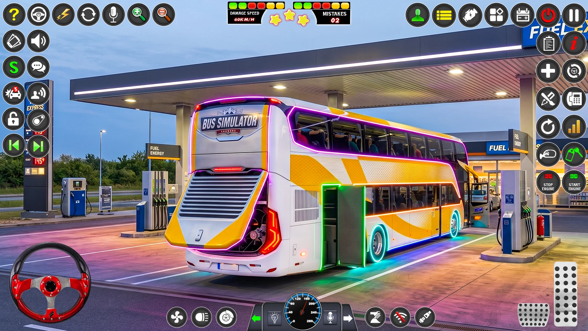 Bus Simulator 3D Euro Bus Game screenshot