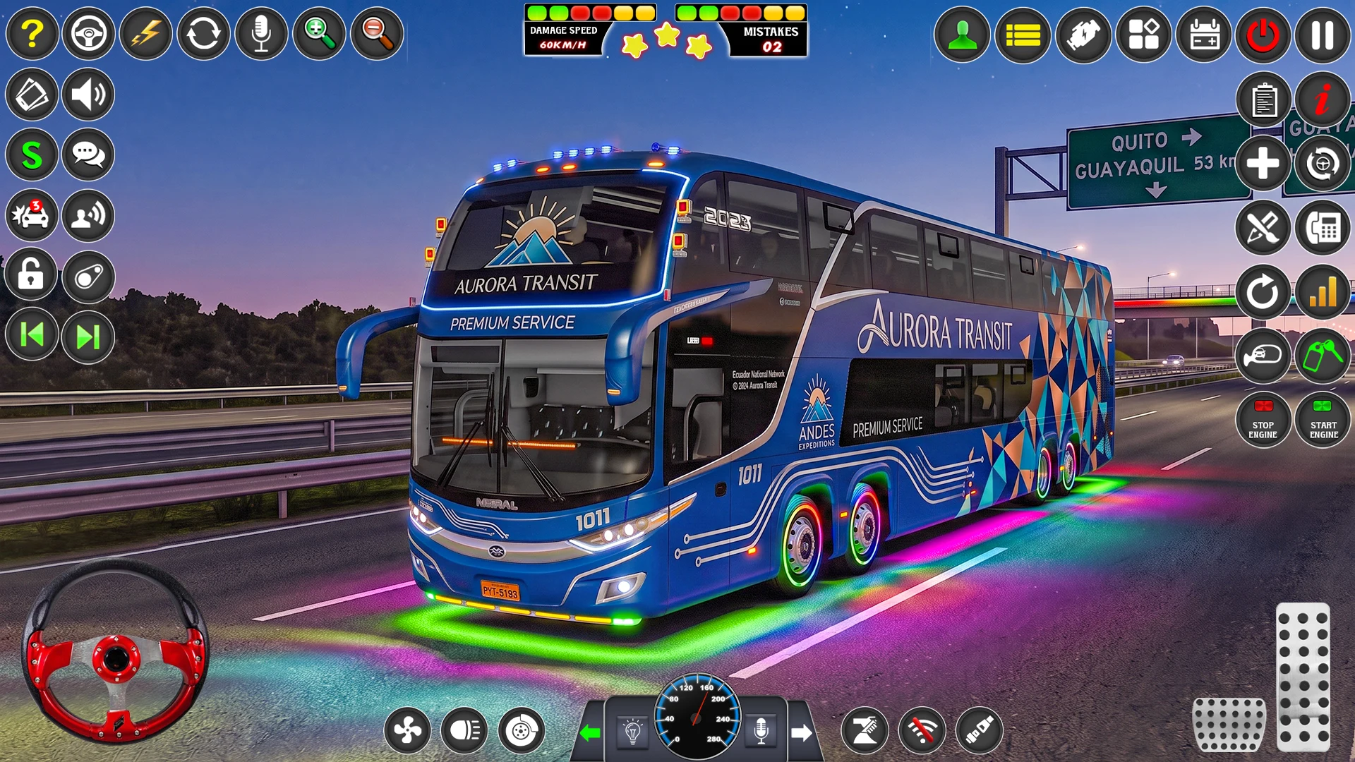 Bus Simulator 3D Euro Bus Game screenshot